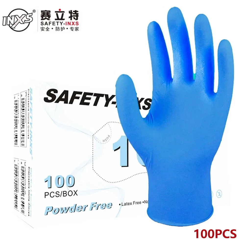 Exam Glove Nitrile - 100 Guantes de Nitrilo Azules para