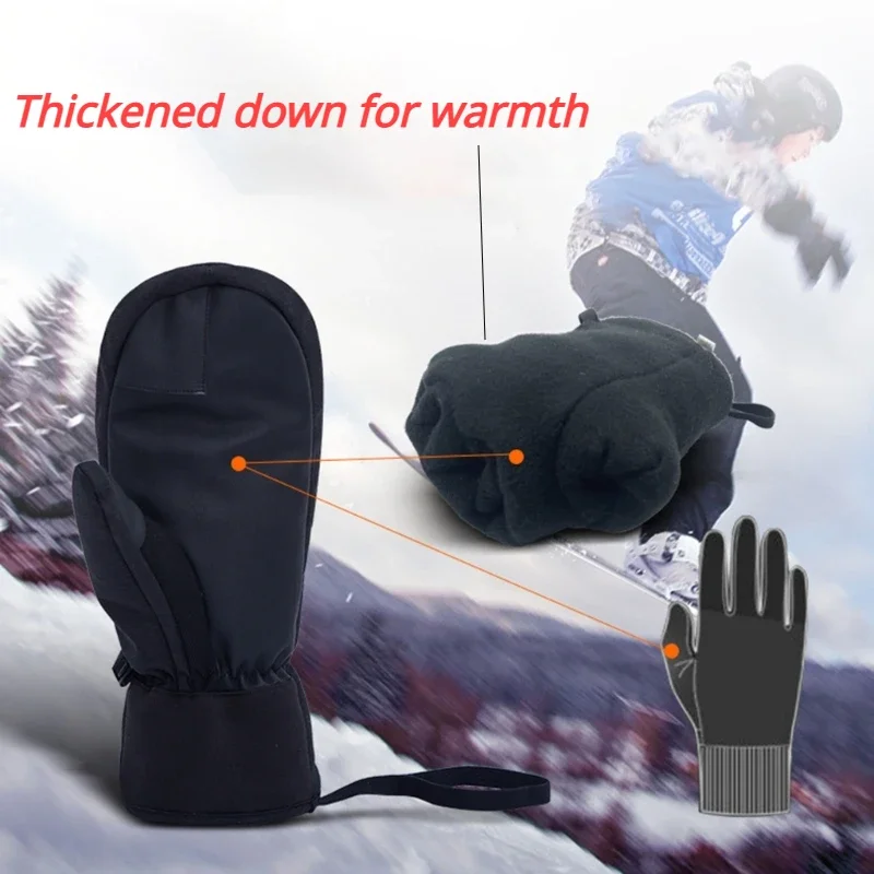 Ski Glove Waterproof - Guantes de esquí de invierno impermeables