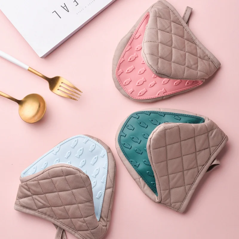 Guantes de cocina antiescaldad - Oven Mitt Silicone reseña y precio