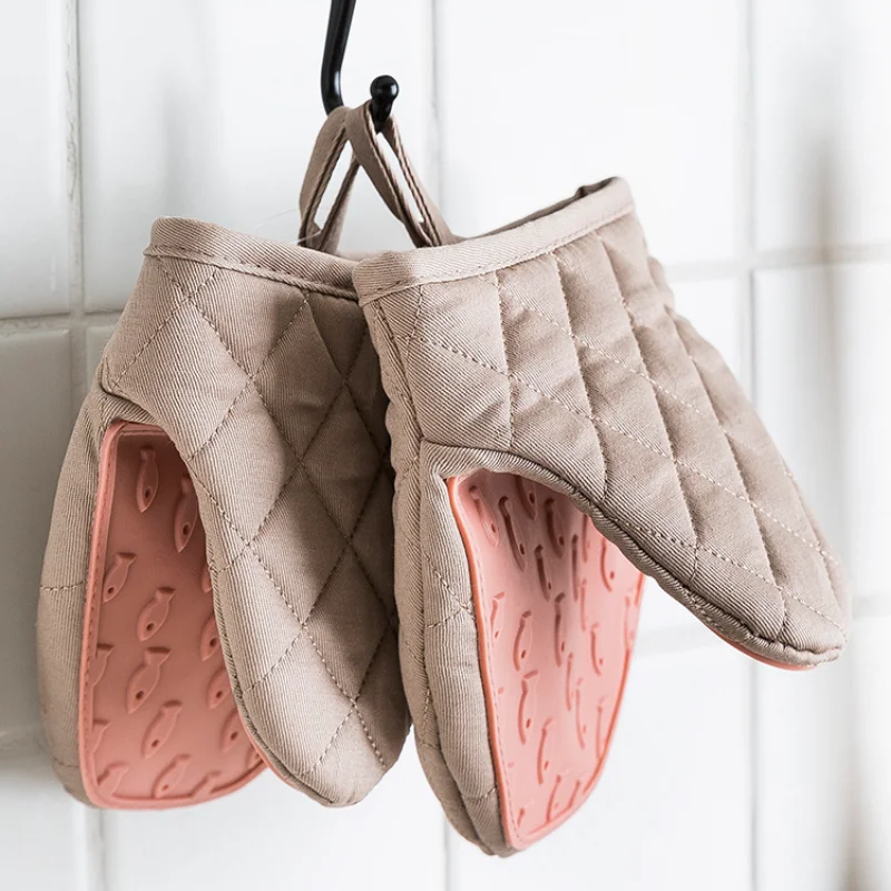 Guantes de cocina antiescaldad - Oven Mitt Silicone reseña y precio