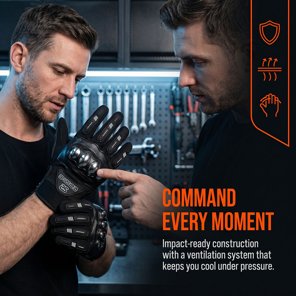 Guantes Transpirables para Mot - Motorcycle Glove Knuckle reseña y precio