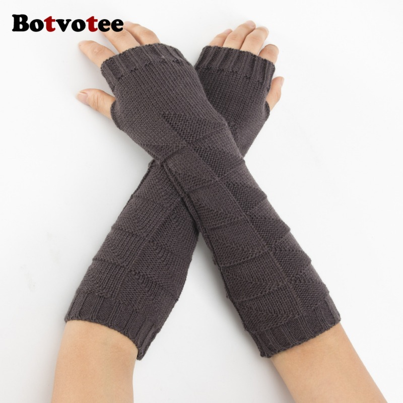 Botvotee Y2k Calentadores de B - Fingerless Glove Knit reseña y precio