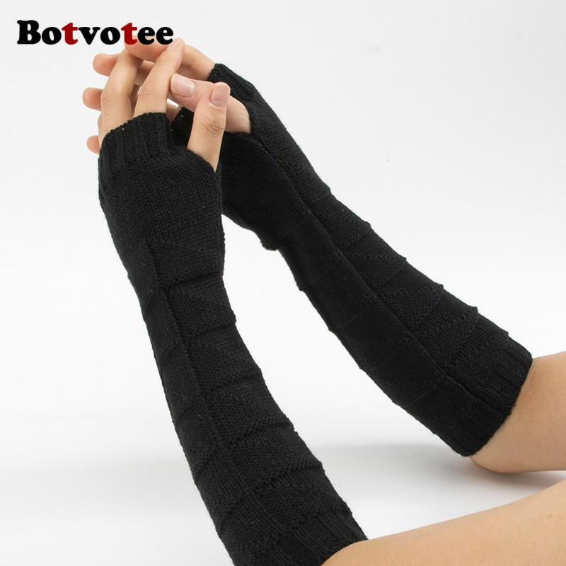 Botvotee Y2k Calentadores de B - Fingerless Glove Knit reseña y precio