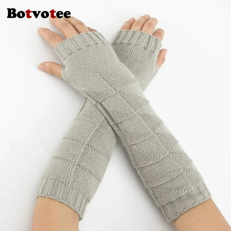 Botvotee Y2k Calentadores de B - Fingerless Glove Knit reseña y precio